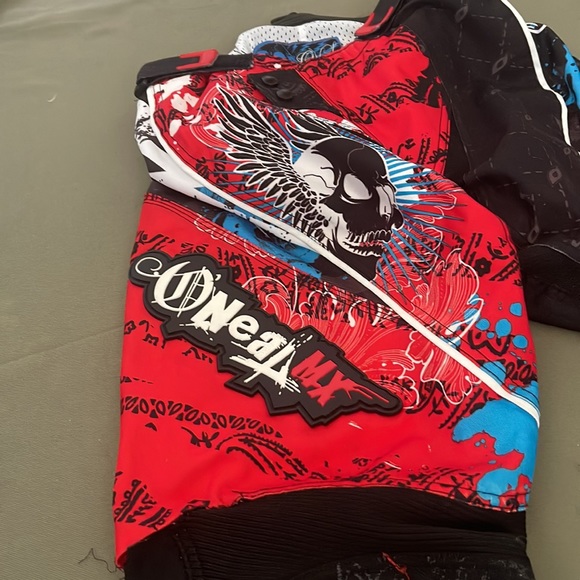 O.NEAL MAYHEM  MX MOTOCROSS Skull & wings printed RIDING  MOTO Pants size 30” - Picture 13 of 16